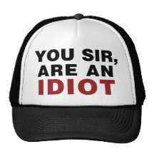 Sie geehrter Herr, sind ein Idiot Retro Cap