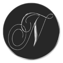 Siegel des Silber-und Schwarz-formales Hochzeits-M