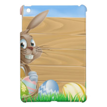 Signe d'arrière - plan de lapin de Pâques
