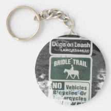 Signe de traînée de frein porte-clefs