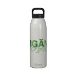 Signe organique bouteilles d'eau réutilisables
