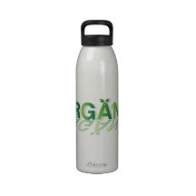 Signe organique bouteilles d'eau réutilisables