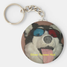 Silberleinwand-Nabe Keychain Schlüsselbänder