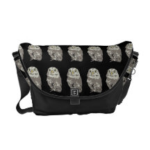 Silberne Eulen-Bote-Tasche Kuriertaschen