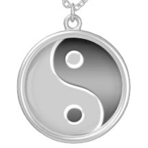 Silberne Yin Yang Asiats-Halskette