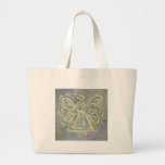 Silbernes und weißes Licht-Engels-Taschen-Tasche