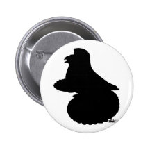 Silhouette anglaise de trompettiste badge