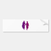 Silhouette couple couple autocollant pour voiture