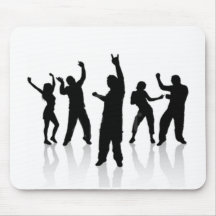 Silhouette danse tapis de souris