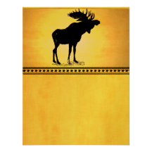 Silhouette d'orignaux faire-parts