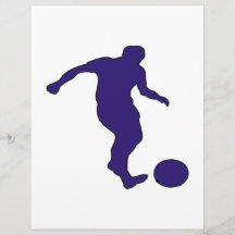 Silhouette du football tract personnalisé