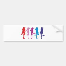 Silhouettes femmes de women silhouettes autocollants pour voiture