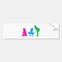 Silhouettes femmes de women silhouettes autocollant pour voiture