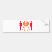 Silhouettes femmes de women silhouettes adhésif pour voiture