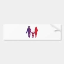 Silhouettes silhouettes famille family adhésif pour voiture