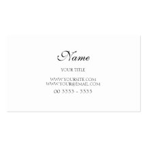 Simples e Elegante Visitenkartenvorlagen