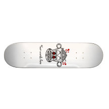 Singe fâché de zombi skateboards personnalisés