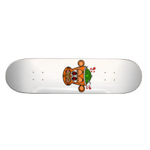 Singe orange de zombi skateboards personnalisables