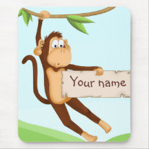 Singe pour des enfants tapis de souris