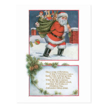 Singen Sie ein Lied von Weihnachten Postkarte