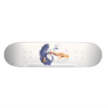Sirène de lever de soleil plateau de skateboard