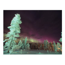 Skandinavien, Finnland, Lappland, Kakslauttanen, Postkarte