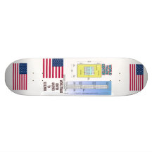 Skateboard des World Trade Center-Grundriss-9/11 Skateboardbrett