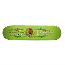 Skateboard-Fiesta-set-2-green Personalisiertes Skateboard