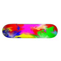Skateboard mit befleckten Farben Individuelles Deck