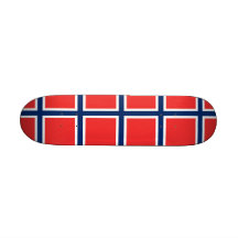 Skateboard mit Flagge von Norwegen Personalisierte Skateboarddecks