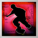 Skateboardfahrer Posterdruck