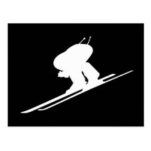 Ski alpin cartes postales