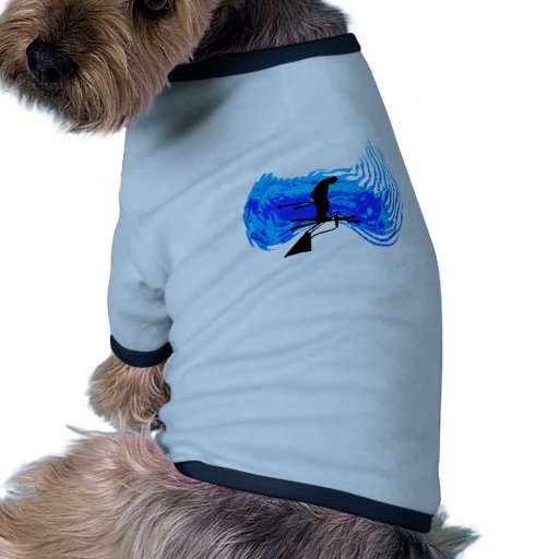 Ski-Blau-Horizont Hund Shirt