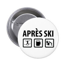 ski d'apres pin's avec agrafe