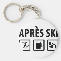 ski d'apres porte-clef