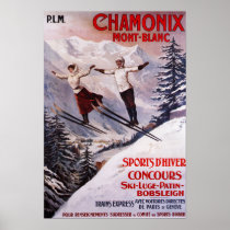 Ski fahrendes förderndes Plakat