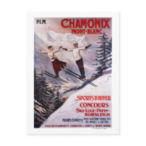 Ski fahrendes förderndes Plakat