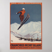 Ski-Sprung - PLM olympisches Promo-Plakat