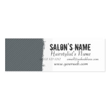 Sleek N sauberer Salon Visitenkartenvorlage