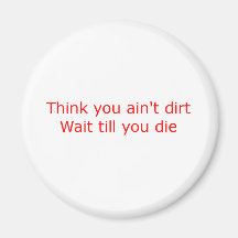 Slogan 1 - Rot Kühlschrankmagnet
