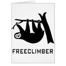 sloth faultier climber freeclimber freeclimbing karte