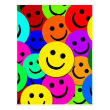 SMILEY-COLLAGE POSTKARTE