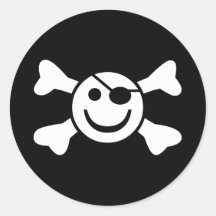 Smiley gai adhésif rond
