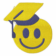 Smiley mit Abschluss-Hut Kapuzenpulli