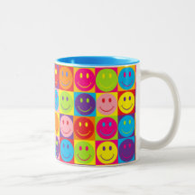 Smiley multicolores de bruit mugs à café