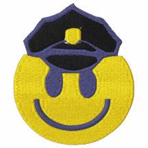 Smiley-Polizei-Offizier