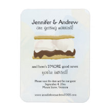 S'mores Save the Date Recchteckiger Magnet