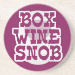 Snob de vin de boîte dessous de verre