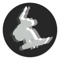 Snowboard-Logo-Entwurfs-Aufkleber