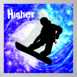 Snowboarder im Whiteout